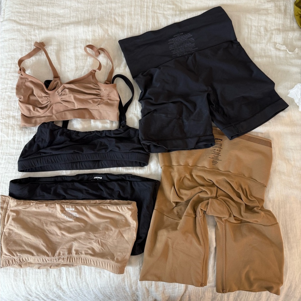 SKIMS Black and Tan Intimates lot